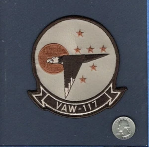 Original VAW-117 WALLBANGERS NAVY Grumman E-2 HAWKEYE Desert Squadron Patch - Picture 1 of 1