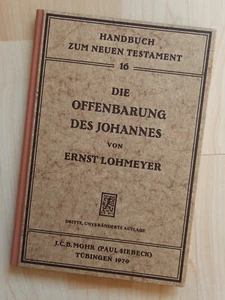 Handbuch zum neuen Testament Die Offenbarung des Johannes. Ernst Lohmeyer 1970 - Bild 1 von 4