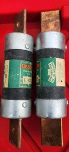 Fusetron FRN-R-125 Zeitverzögerung Doppelelement 250V 125A 125 Amp Sicherung 2 Stück - Bild 1 von 4