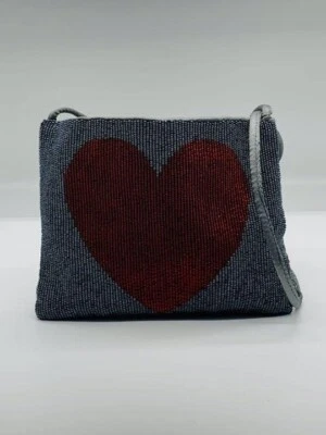 Moschino Shoulder bag Heart Beaded decoration Polyester Without accessories - Image 1 of 4