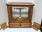 Antique Balance Beam Scale in Wood Case by Palo Company New York Made in Germany