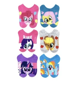 Paquete de 6 calcetines My Little Pony para niñas talla S (talla de zapato 6-10,5) - Imagen 1 de 6