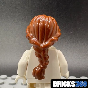 Lego New Brown Minifigure Hair Ponytail Long French Braided Hair Piece Girl Cute - Picture 1 of 5