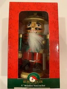 NEW Kurt S. Adler 6" Wooden Nutcracker - Picture 1 of 3