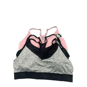 Victoria Secret Pink, Set Of 3 Large Sports Bras - Picture 1 of 5
