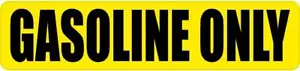 1 DIESEL FUEL ONLY Vinyl Decal Sticker Gas Door Label Turbo Truck Eco Bio Yellow - Bild 1 von 1