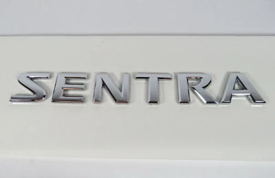 Nissan Sentra Emblem 04-12 Rear Trunk Chrome Badge Back Nameplate Letters Logo - Image 1 of 3