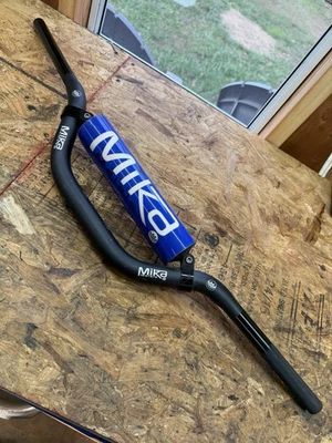 Guidões Mika Pro Series Mini High 1 1-8 polegadas azul Kawasaki KX65 00-17 - Imagem 1 de 3