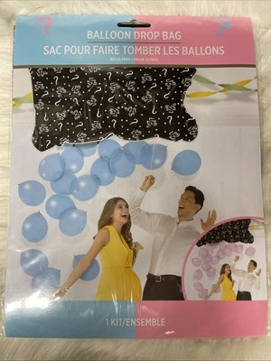 Сумка на воздушном шаре Baby Gender Reveal Drop | для мальчика или девочки What Will It Be | на шнурке - Изображение 1 из 2