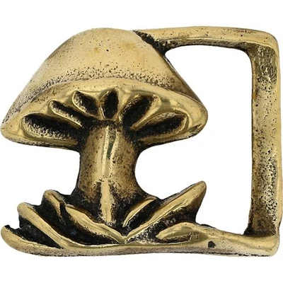Винтажная пряжка для ремня Trinity Brass Mushrooms Psychedelic Hippie Drugs 420 - Изображение 1 из 4