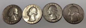 4 Washington Quarters Filled Mint Mark - Picture 1 of 6