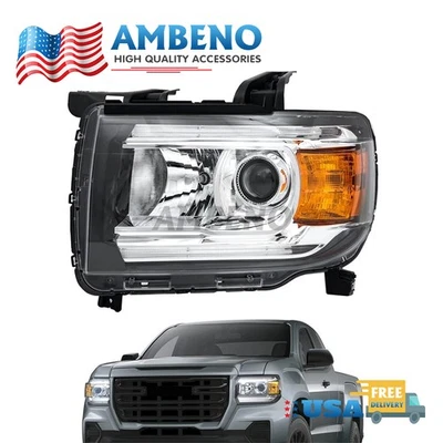 For 2015-2022 GMC Canyon LED DRL Projector Headlight Headlamp Left Driver Side - Image 1 of 4
