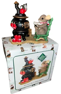 Fitz & Floyd Charming Tails 87/162 - You Give Me A Warm Feeling Potbelly Stove - Picture 1 of 10