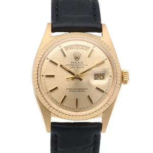ROLEX Day date Watches 1803 K18 yellow gold No. 28 1969 Overhauled used - Picture 1 of 12