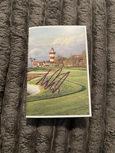 Tarjeta de puntuación firmada por Matt Fitzpatrick Harbour Town Golf Links 2023 RBC Heritage - Imagen 1 de 3