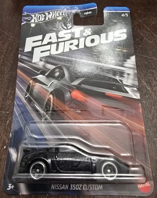 Hot Wheels 2024 Fast & Furious Racing Series Nissan 350Z Custom Black DK *NEW* - Image 1 of 2