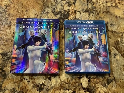 GHOST IN THE SHELL 3D + Blu-ray + Digital + RARE OOP Limited Edition SLIPCOVER - Image 1 of 4
