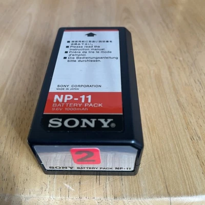 Batería recargable Sony NP-11 para videocámara Sony BetaMax BMC-220 Foto 1 de 4