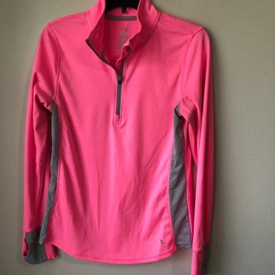 Danskin Now  Pink Long Sleeve 1/4 Zip Performance Top Women's Size M Pullover - Image 1 of 4