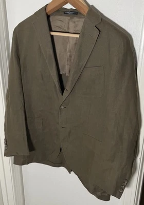 Blazer Abrigo Deportivo Polo Ralph Lauren x Corneliani 100% Lino Verde 44L - ITALIA Foto 1 de 4
