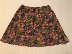 Hollywood Vassarette by Munsingwear Nylon Short Half Slip Floral Flowers Med. - Picture 1 of 8