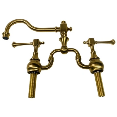 Signature Hardware 434999 Vintage 1.8 GPM Bridge Kitchen Faucet - Gold - Image 1 of 4