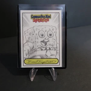 2010 TOPPS GARBAGE PAIL KIDS FB1 SPONGY SPENCER SKETCH CARD BY BRENT ENGSTROM CS - Picture 1 of 4