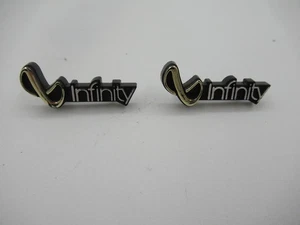 2 Vintage Infinity Frontgrill & Schrank Logo Badges Embleme "Look" - Bild 1 von 6