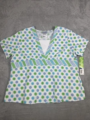 Exfoliante Landau Geométrico Cuello en V Geométrico Talla XXL Nuevo Foto 1 de 4