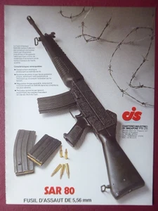 10/1983 PUB CIS SINGAPORE INDUSTRIE SAR 80 GEWEHR STURMGEWEHR FRANZÖSISCHE ANZEIGE - Bild 1 von 1