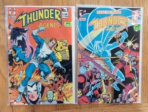 Thunder T.H.U.N.D.E.R. Agents (1983) #1 & Hall Of Fame #2 1983 JC Comics - Picture 1 of 3