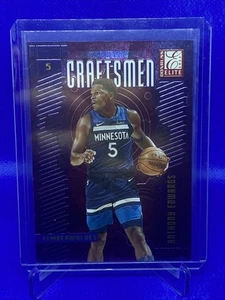 2023 Panini Donruss Elite Anthony Edwards #14 PURPLE /49 Craftsmen - Rare - Picture 1 of 10