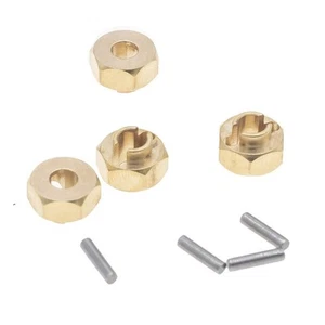 4 bujes de rueda hexagonales de latón de 7 mm de espesor para actualizaciones AXIAL SCX24 AXI90081 1/2... - Imagen 1 de 4