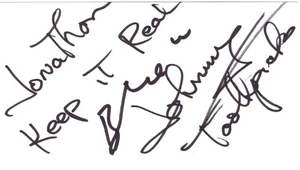 ROBERTO BENIGNI Signed 3x5 Index Card Life is Beautiful ALA F11866 - Picture 1 of 1