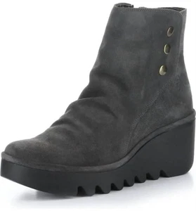 Fly London women's brom zip up ankle boots Oil Suede Diesel - Picture 1 of 13