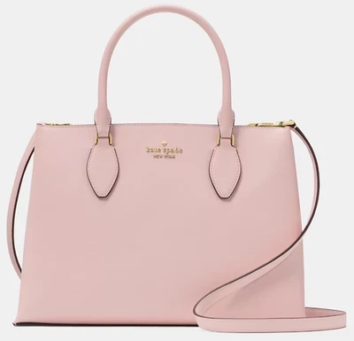 Bolso Cartera Kate Spade Rae Rosa Polvoriento Saffiano KK310 NUEVO CON ETIQUETAS Tutú Rosa Cartera $399 Foto 1 de 4