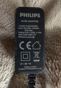 Philips AC/DC ADAPTOR  5V / 0,55A / 2,75W ,  YLXB-E050055 - Bild 1 von 2