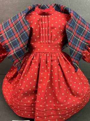 American Girl Kirsten School Dress/Shawl~Pleasant Company 1991 tag Division EUC - Image 1 of 4