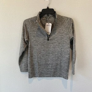 Garb Jr. Grey 1/4 Zip Pullover UPF 50+ Size Medium NWT - Picture 1 of 5