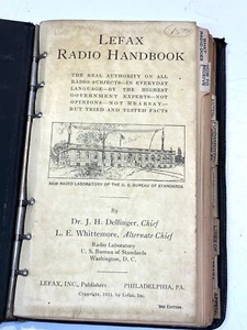 #C Lefax Radio Handbook," 3rd Edition, published in 1922 J. H. Dellinger book - Picture 1 of 13