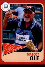 2019 Fargo-Moorhead RedHawks Team Issue #28 Ole MASCOT - NM Baseball Card