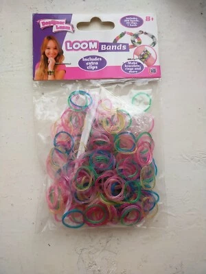 Loom Band Pack of 300 Mixed Multi Coloured Bands  - Image 1 of 2