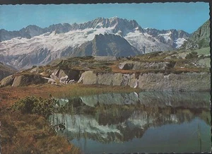 Postal antigua - Göscheneralp con base de presa - Imagen 1 de 1