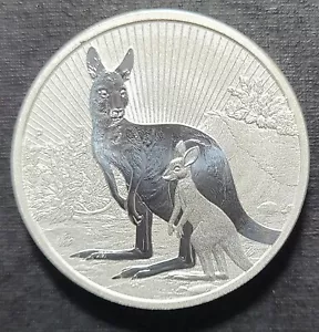 2023 Australia Kangaroo Next Generation Piedfort 2 oz Silver Coin Australian - Picture 1 of 2
