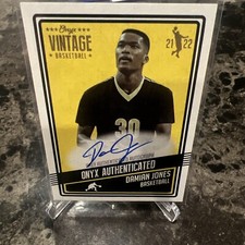 2021-22 Onyx Vintage Auto Damian Jones #VADJ Utah Jazz