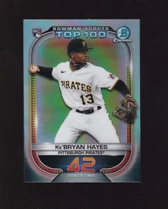 2021 Bowman Chrome Scouts Top 100 Ke'Bryan Hayes Rookie #BTP-42 Pirates - Picture 1 of 2