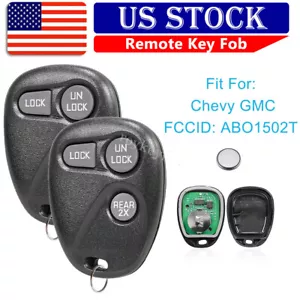 2 For 1997 1998 1999 2000 GMC Yukon Suburban Car Remote Keyless Entry Key Fob - Picture 1 of 8