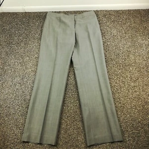 NWT Lafayette 148 New York Dress Pants Wool Mohair Silk Gray Sz 8 $268 - Picture 1 of 12