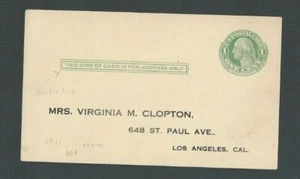 Ca 1912 UY6M Preprinted Unposted Back Is Proxy Card - Picture 1 of 1