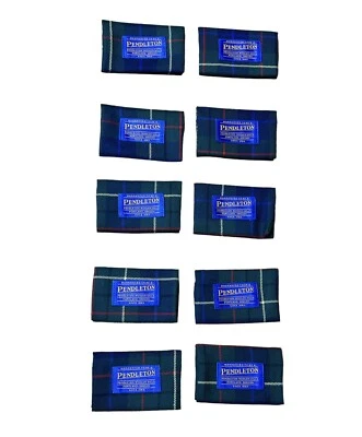 Pendleton Wool Tartan Plaid Wallet Business Card Holder Lot Of 10 4"x2.5" - Image 1 of 4